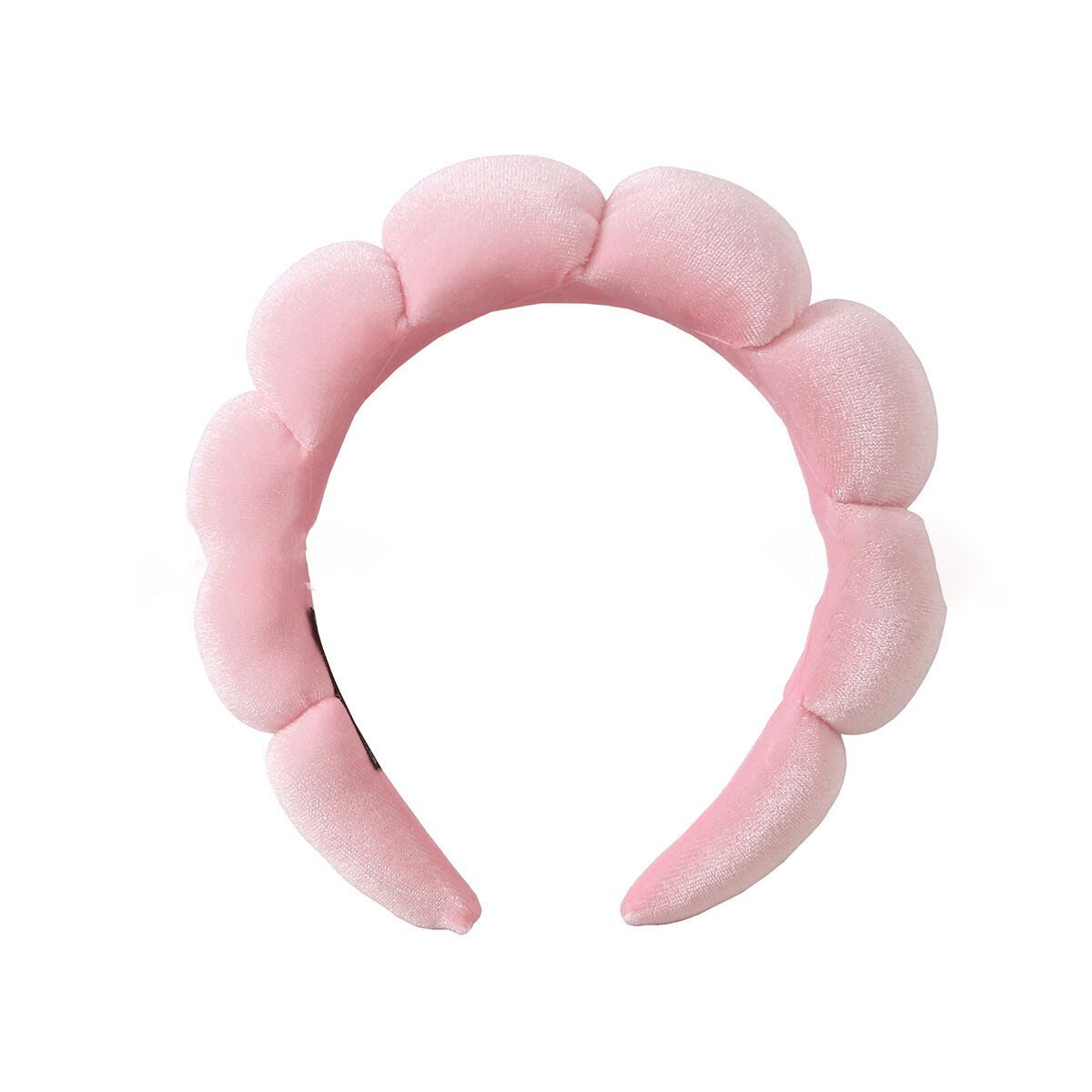 （Pre Order）Sponge Terry Scalloped Headband For Washing Face Makeup