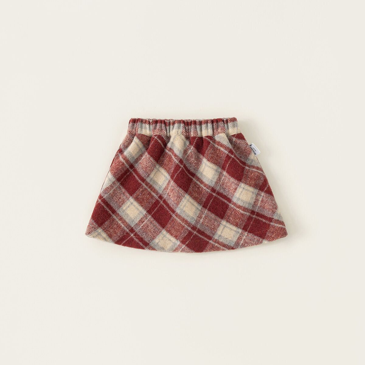 （Pre Order）Girls Bow Sweater Cardigan and Plaid Skirt