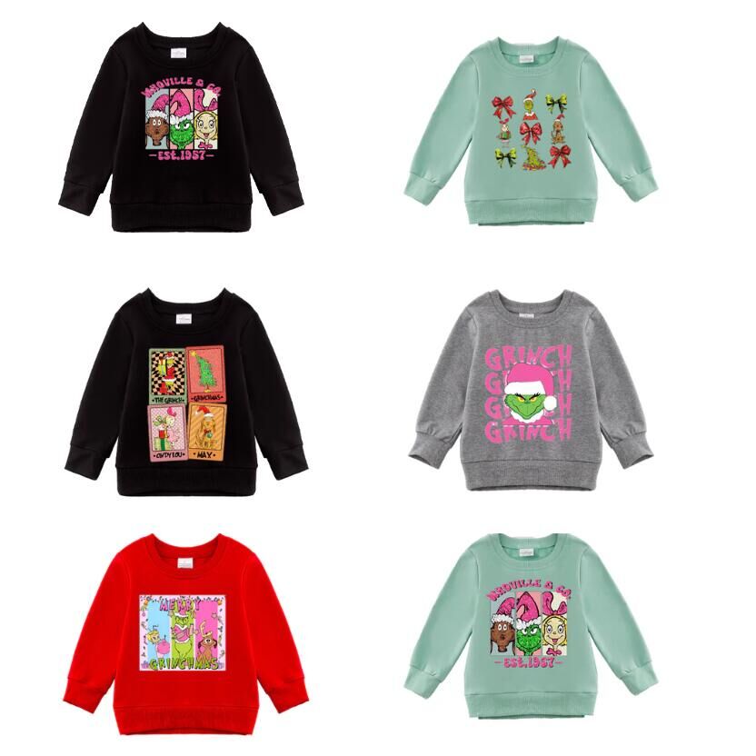 （Pre Order）Girls Christmas Print Sweatshirt