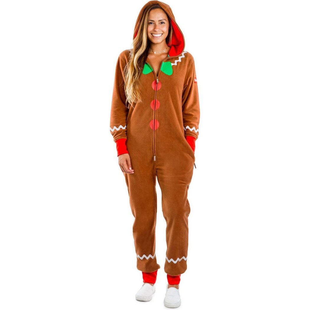 （Pre Order）Family Christmas Gingerbread Man One-piece Home Suit