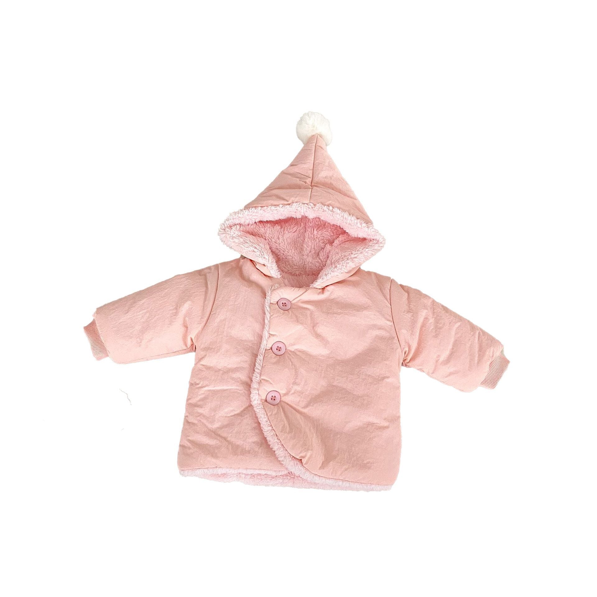 （Pre Order）Girls Padded Warm Hooded Jacket