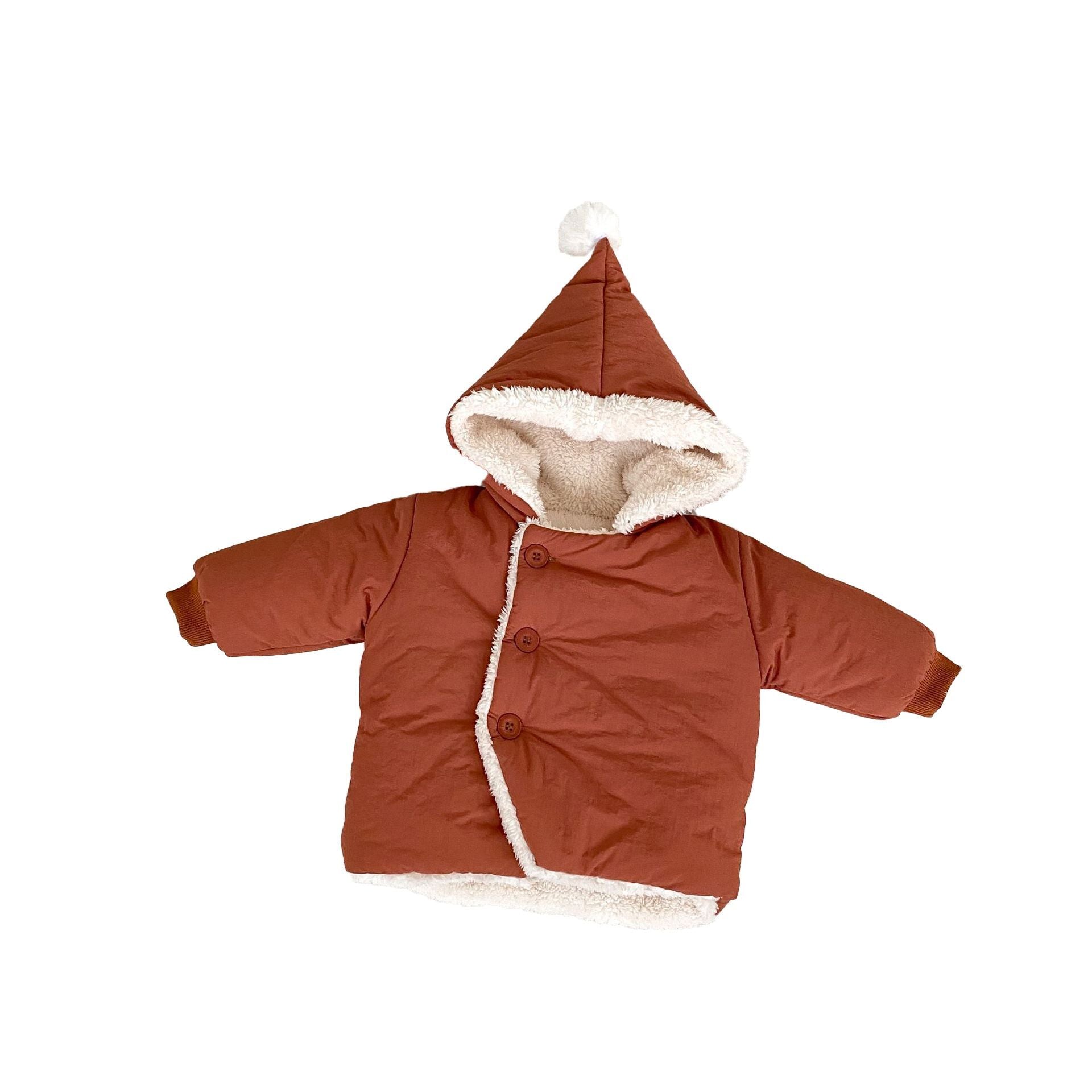 （Pre Order）Girls Padded Warm Hooded Jacket