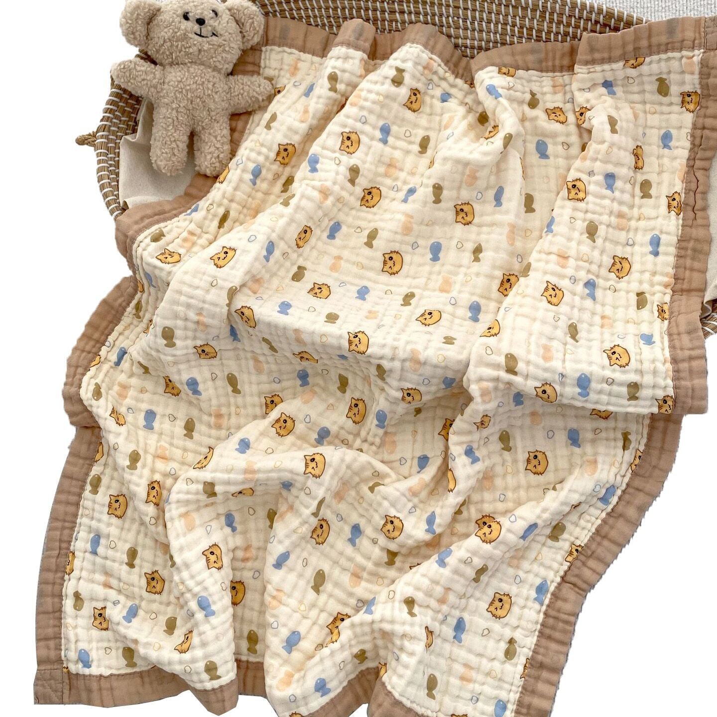 （Pre Order）Cotton Bath Towel and Blanket for Children and Babies