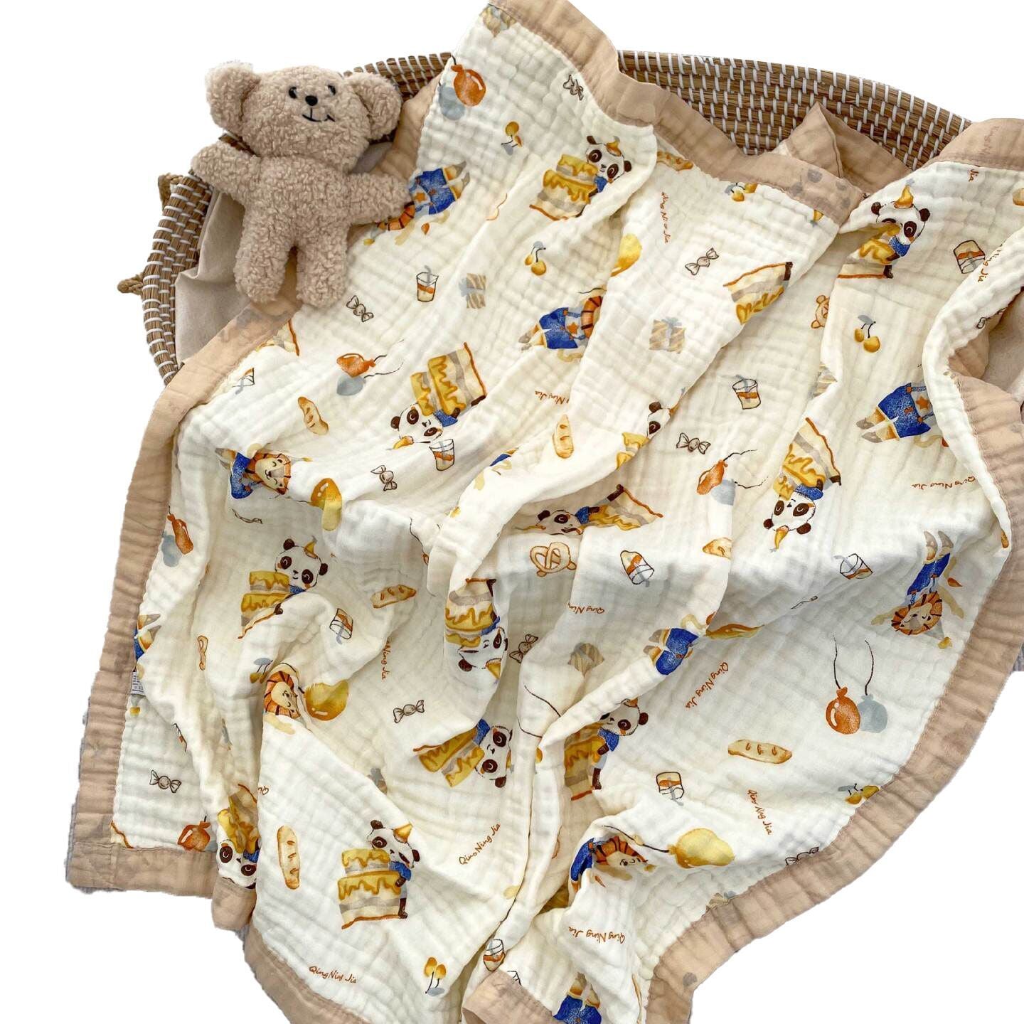 （Pre Order）Cotton Bath Towel and Blanket for Children and Babies