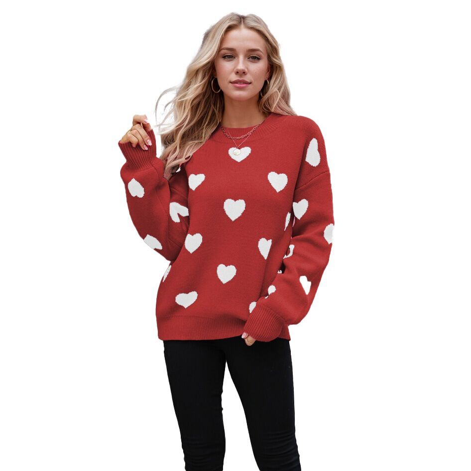 （Pre Order）Adults Valentine's Day Love Jacquard Sweater