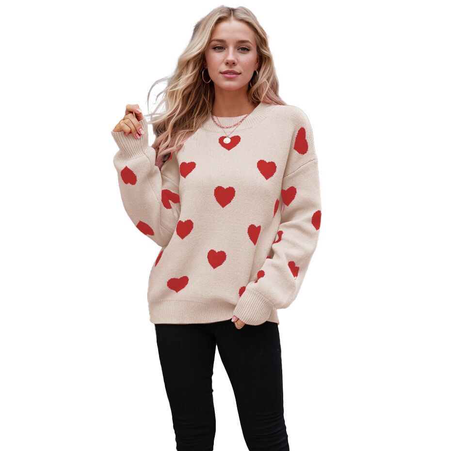 （Pre Order）Adults Valentine's Day Love Jacquard Sweater