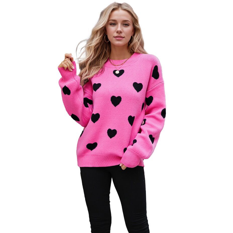 （Pre Order）Adults Valentine's Day Love Jacquard Sweater