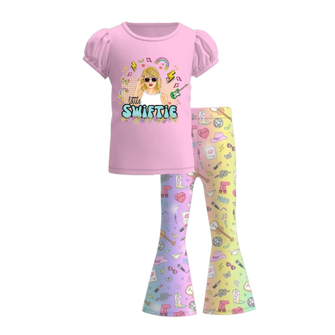 （Pre Order）Girls Spring TS Print Outfit Set