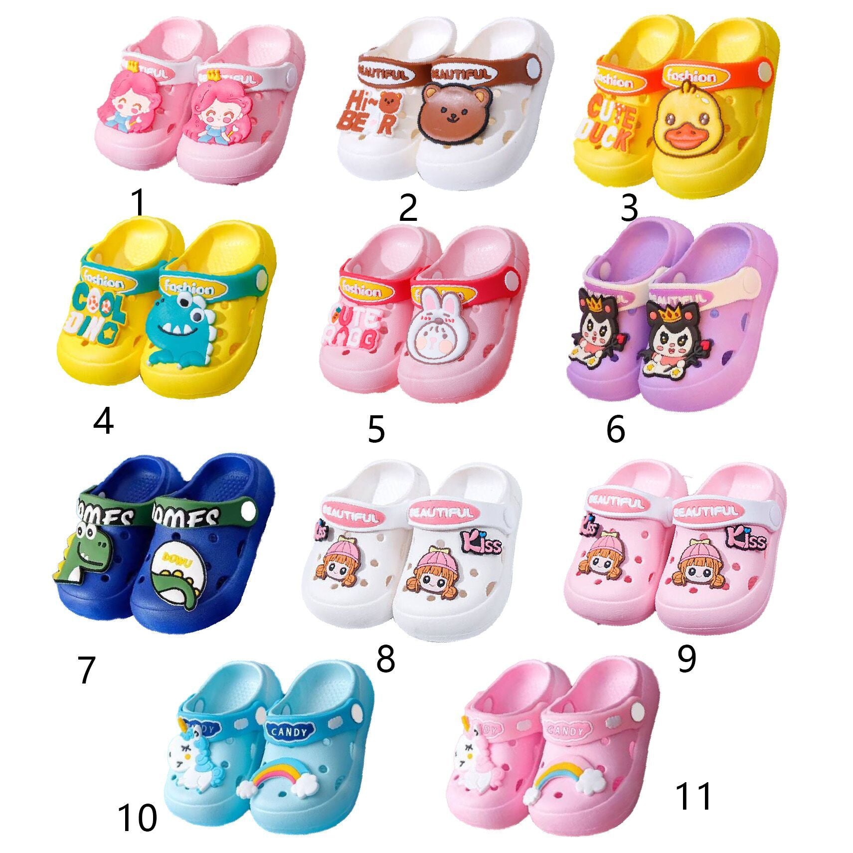 （Pre Order）Kids Cartoon Clogs