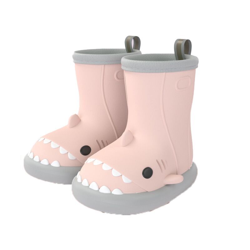 （Pre Order）Kids Cute Cartoon Shark Rain Boots