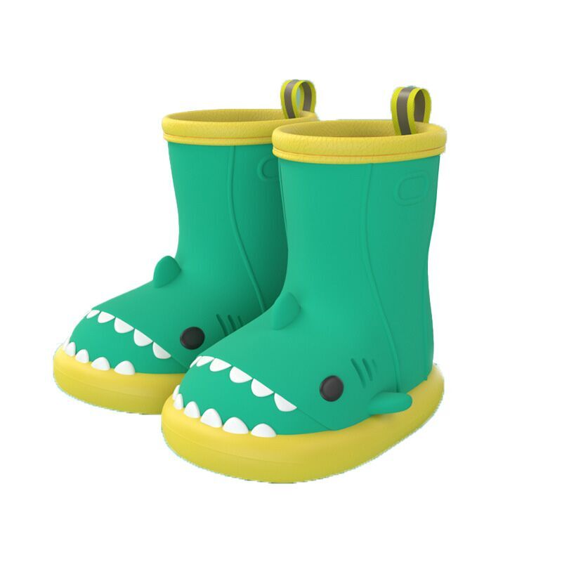 （Pre Order）Kids Cute Cartoon Shark Rain Boots