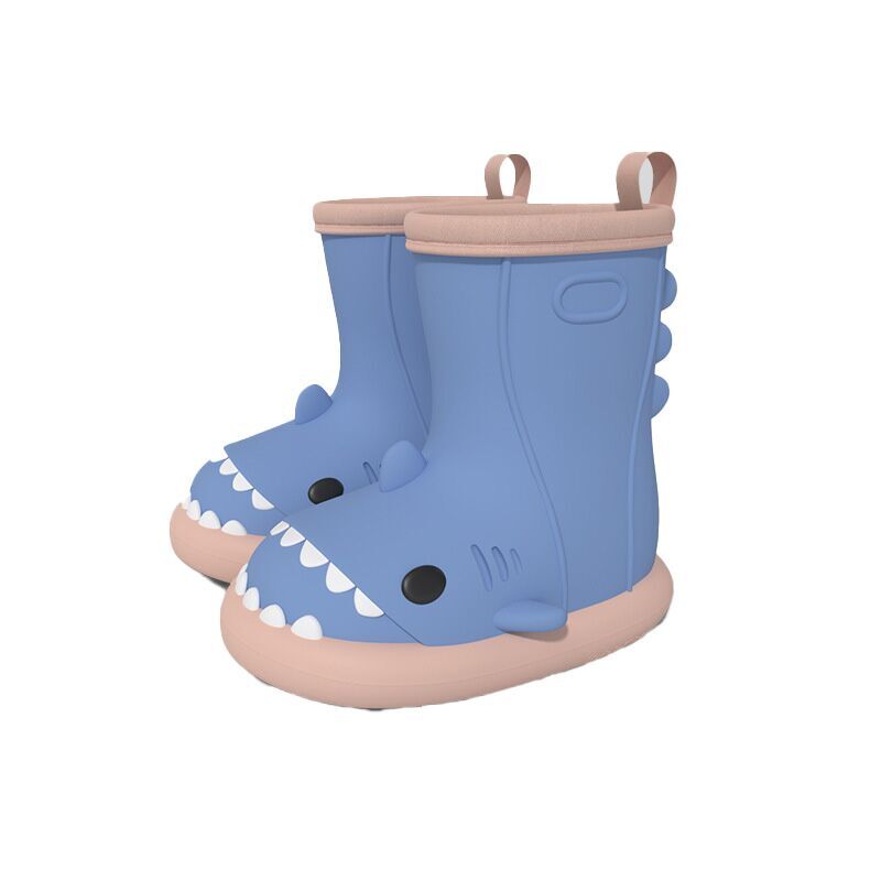 （Pre Order）Kids Cute Cartoon Shark Rain Boots