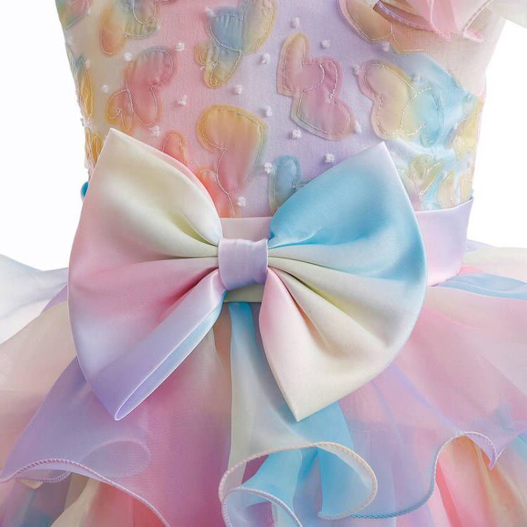 （Pre Order）Girls Easter Bow-tie Fluffy Dress