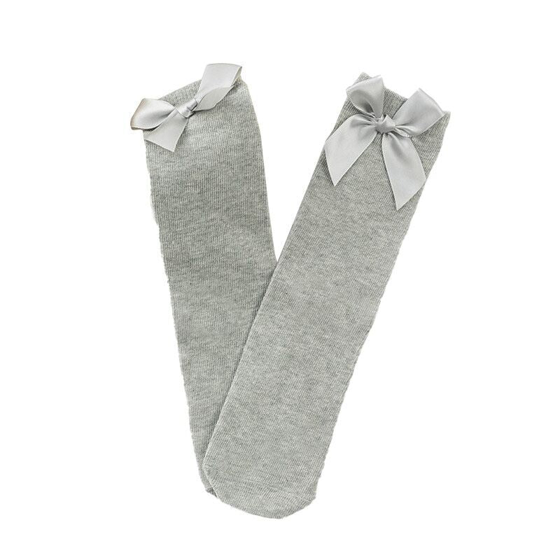 （Pre Order）Girls Solid Color Bow Socks