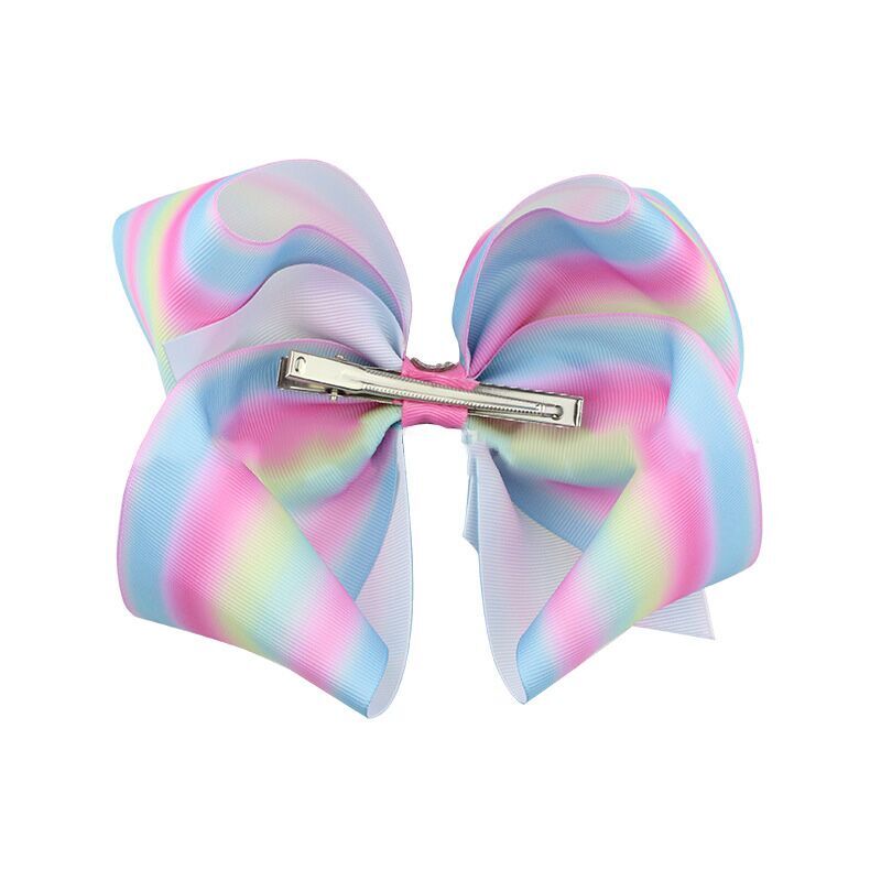 （Pre Order）Fashion Oversize Rainbow Bow for Girls