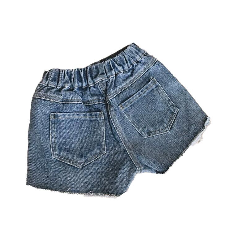 （Pre Order）Girls Stylish Ripped Denim Shorts