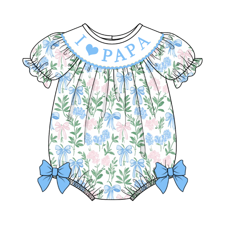 （Pre Order）Sisters Spring and Summer Embroidery Smocked Dress＆Romper