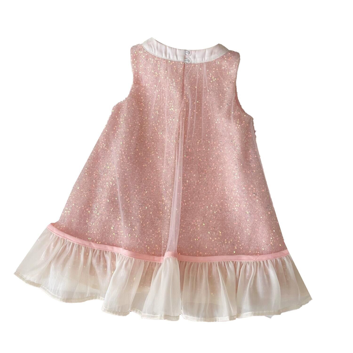 （Pre Order）Girls Spring and Summer Pink Sequin Dress