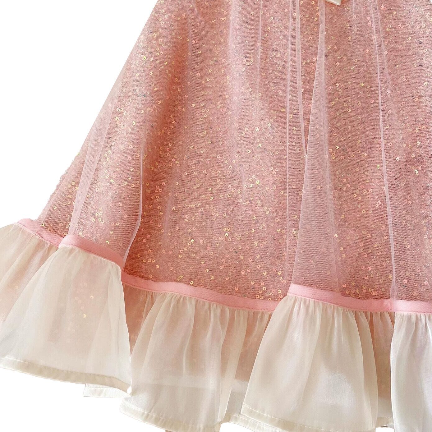 （Pre Order）Girls Spring and Summer Pink Sequin Dress