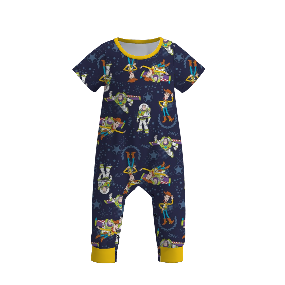 （Pre Order）Boys Summer Cartoon Print Romper