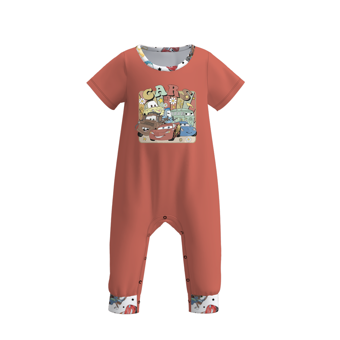 （Pre Order）Boys Summer Cars Pixar Print Romper