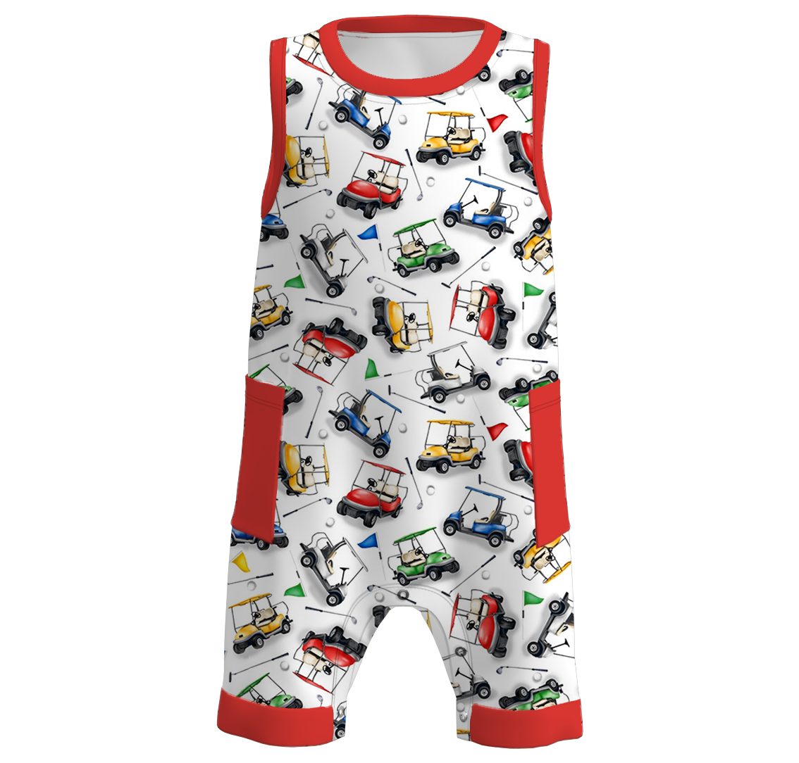 （Pre Order）Baby Boys Golf Fishing Print Romper