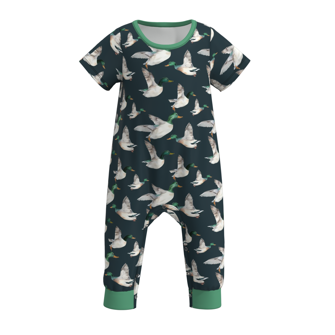 （Pre Order）Baby Boys Summer Animal Print Romper