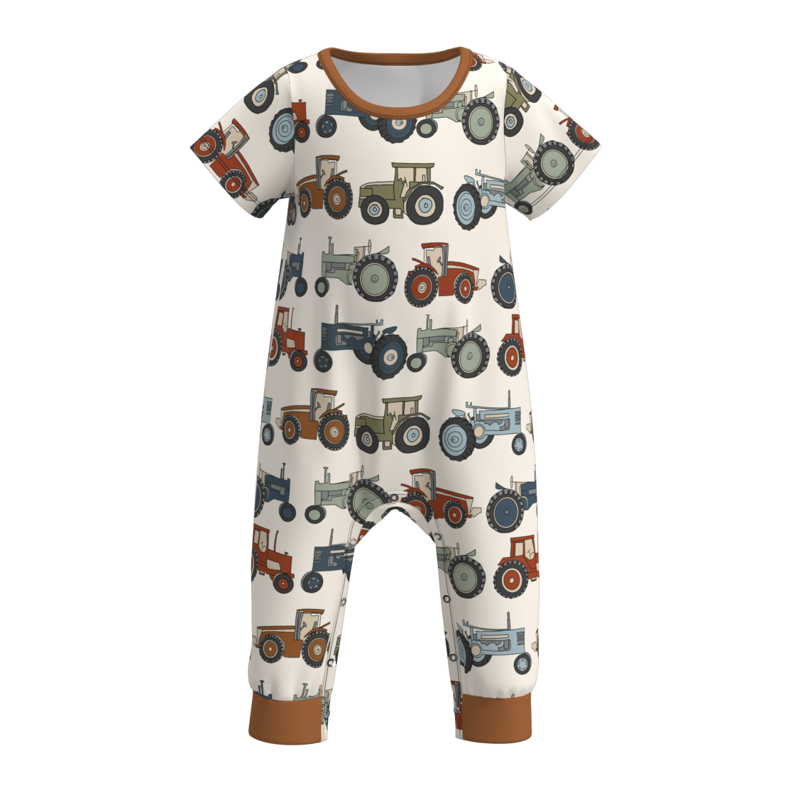 （Pre Order）Baby Boys Summer Animal Print Romper