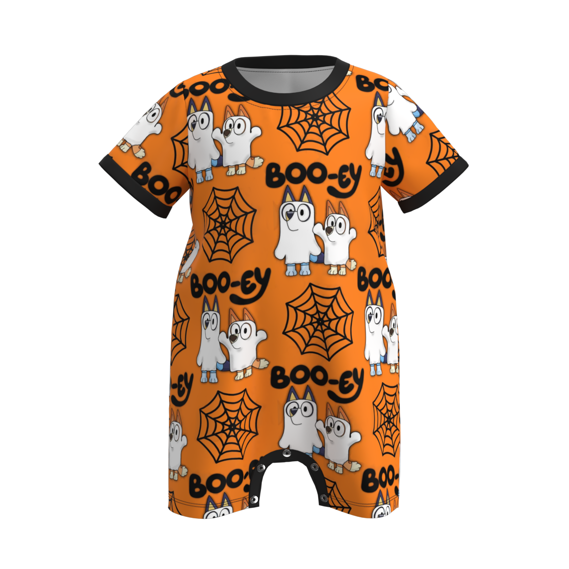 （Pre Order）Baby Boys Halloween Cartoon Print Romper