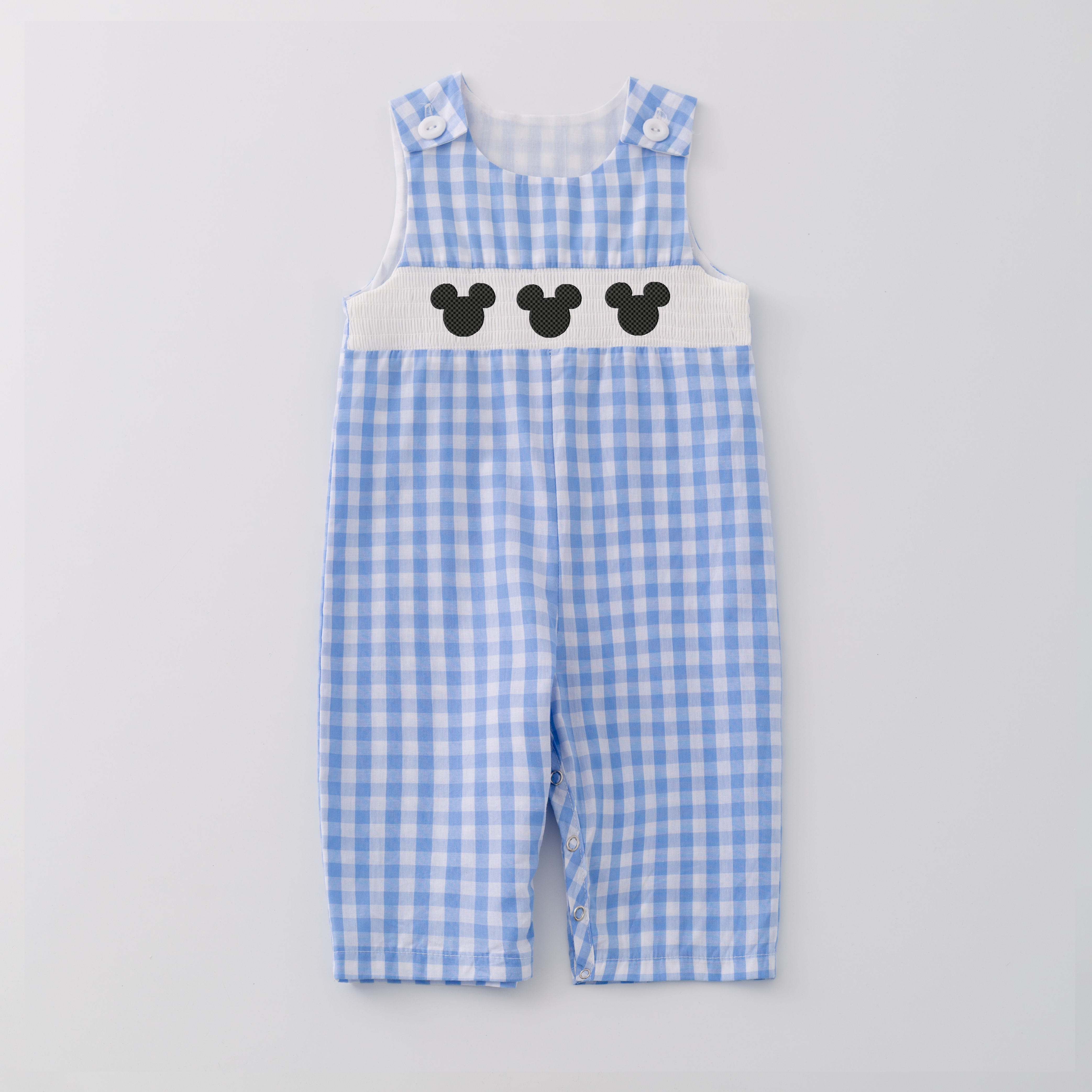 （Pre Order）Boys Cartoon Embroidery Smocked Romper and Outfit Set