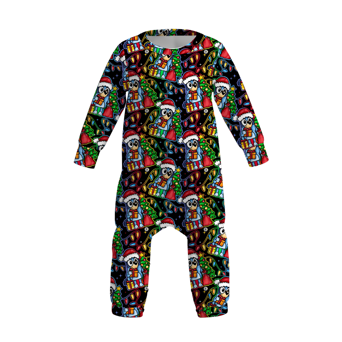 （Pre Order）Baby Boys Christmas Cartoon Print Romper