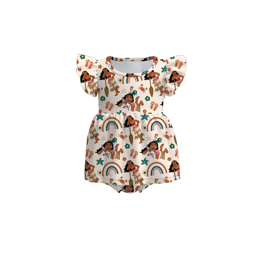 （Pre Order）Baby Girls Moana Print Romper