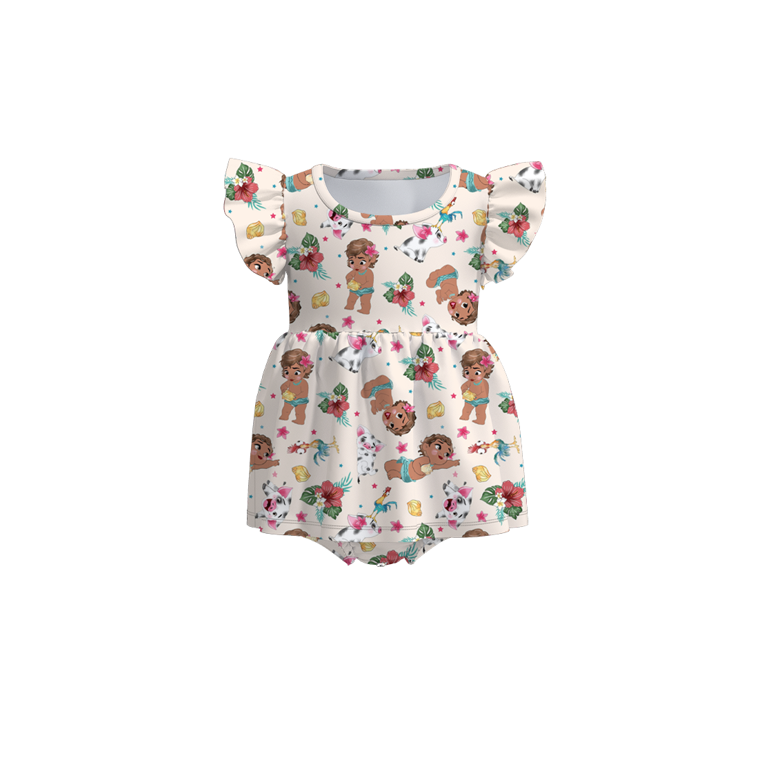 （Pre Order）Baby Girls Moana Print Romper