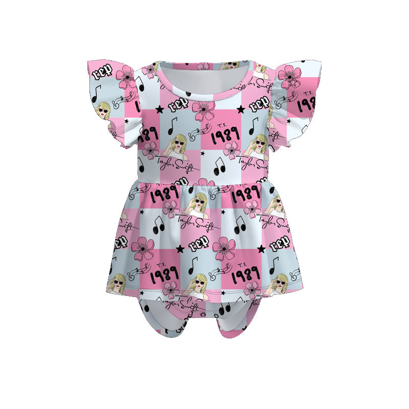 （Pre Order）Baby Girls Summer TS Print Romper