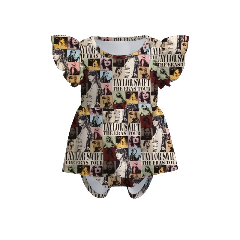 （Pre Order）Baby Girls Summer TS Print Romper