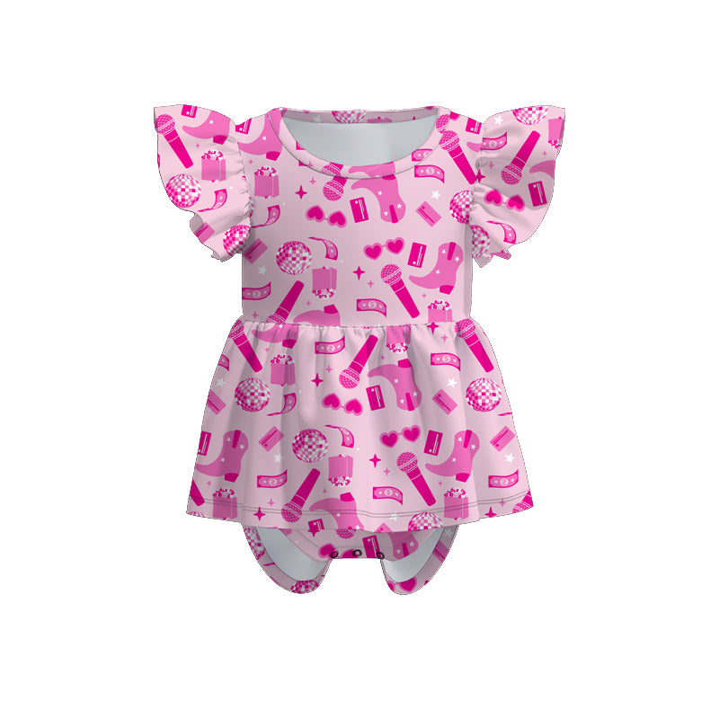 （Pre Order）Baby Girls Summer TS Print Romper