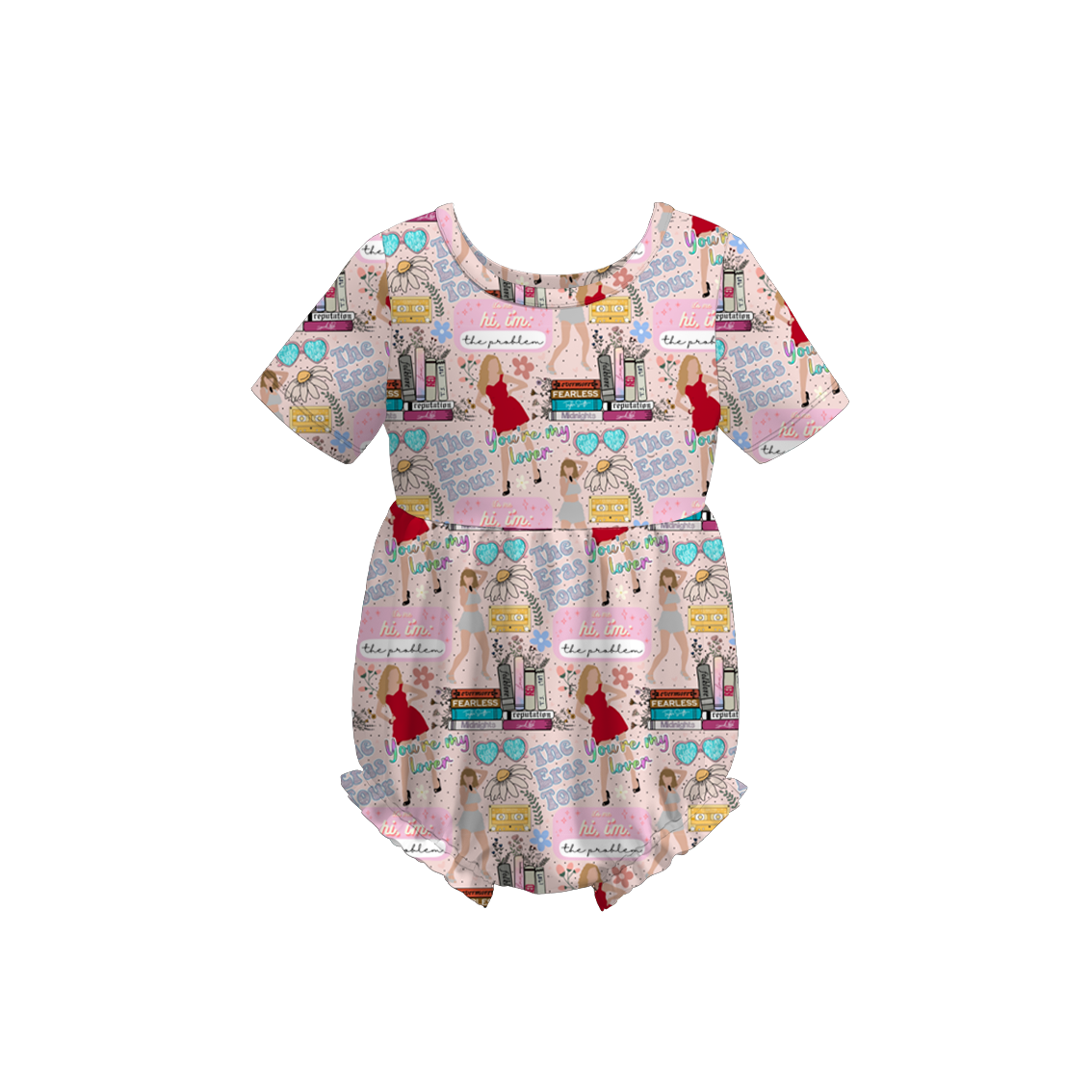 （Pre Order）Baby Grils Summer TS Print Romper