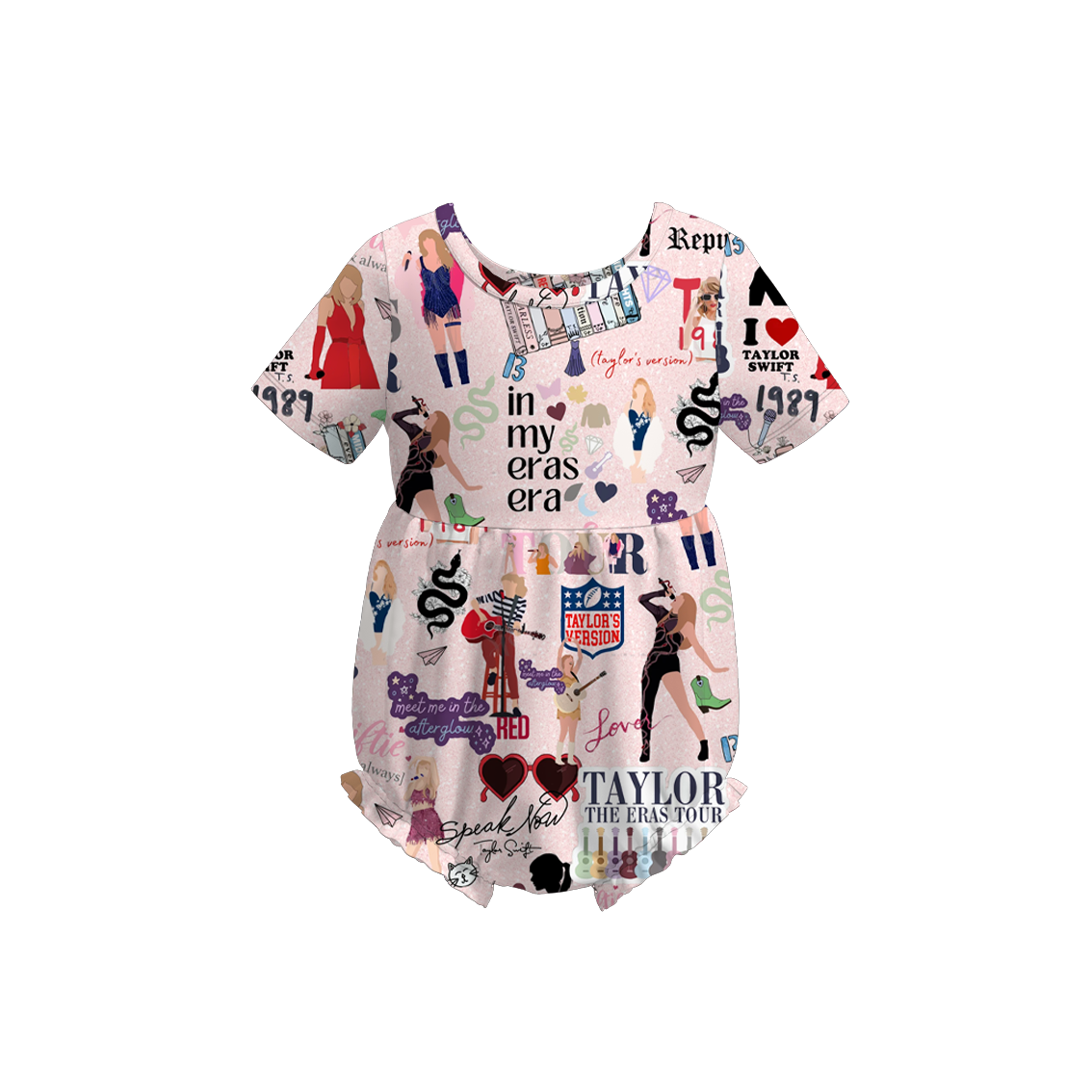 （Pre Order）Baby Grils Summer TS Print Romper