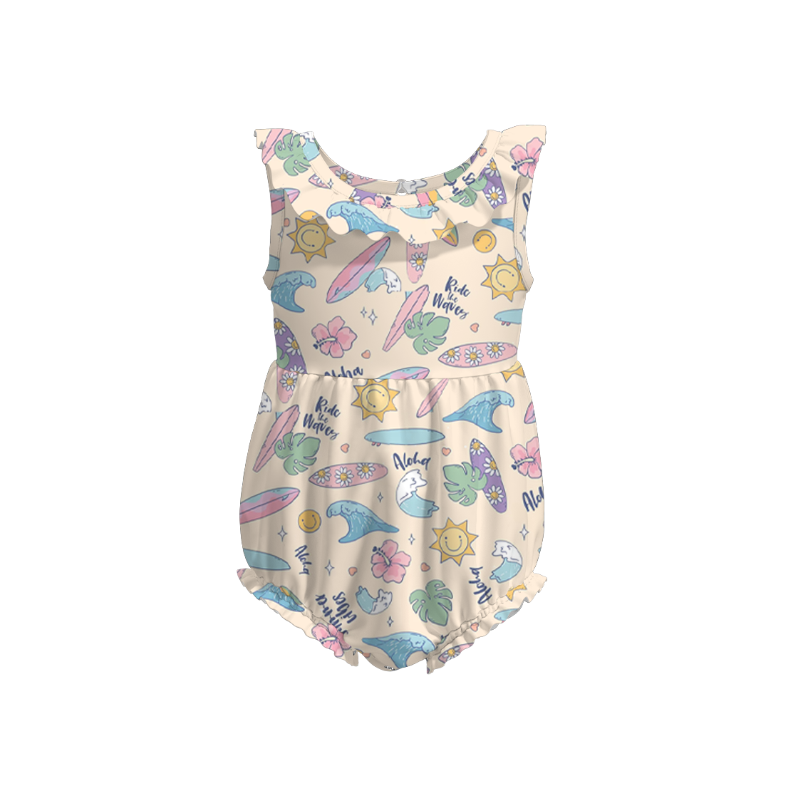 （Pre Order）Baby Girls Under The Sea Print Romper