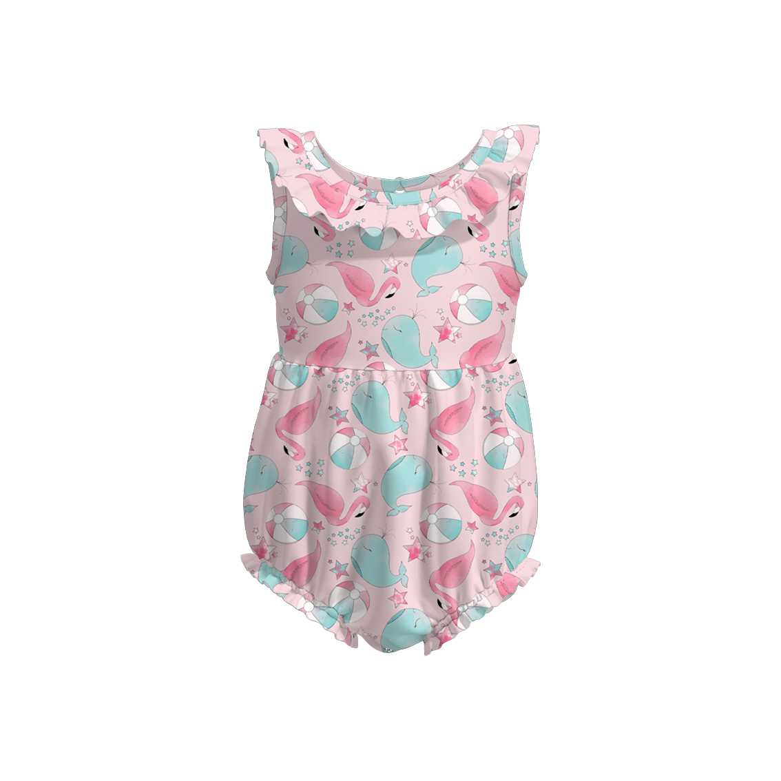 （Pre Order）Baby Girls Sweet Summer Print Romper