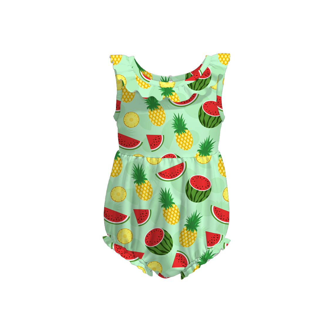 （Pre Order）Baby Girls Sweet Summer Print Romper