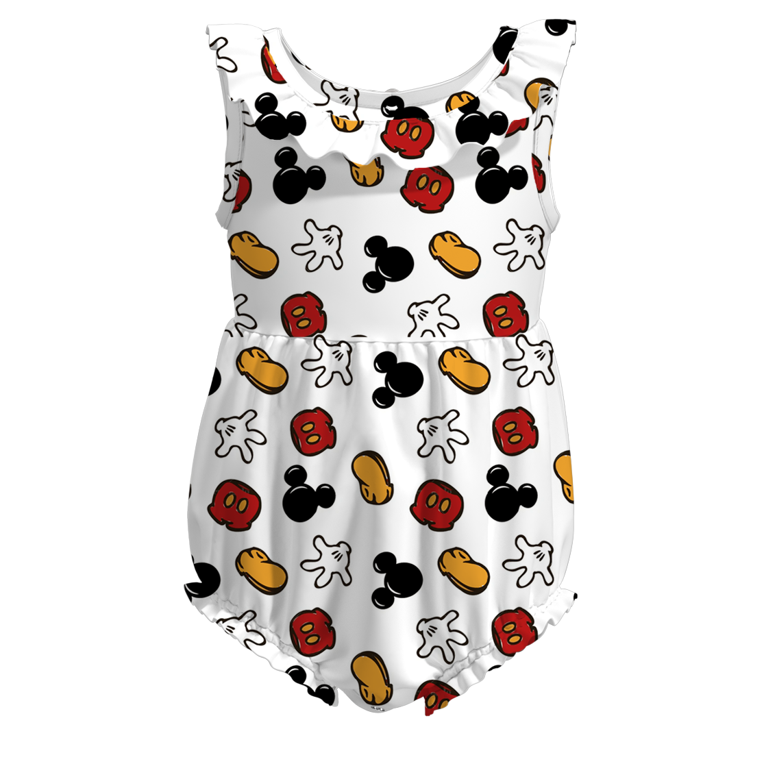 （Pre Order）Girls Summer Cute Cartoon Print Romper