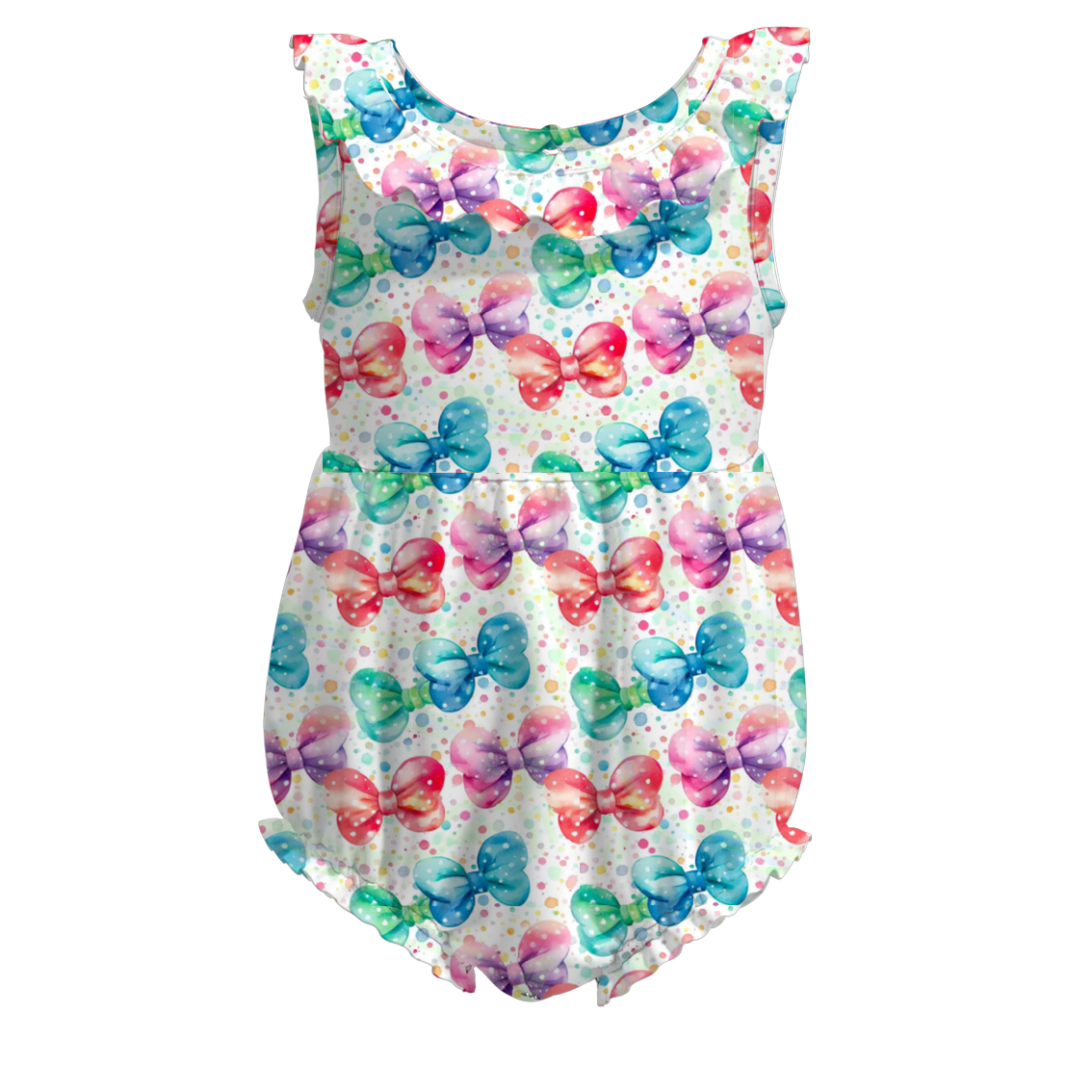 （Pre Order）Girls Summer Cute Cartoon Print Romper