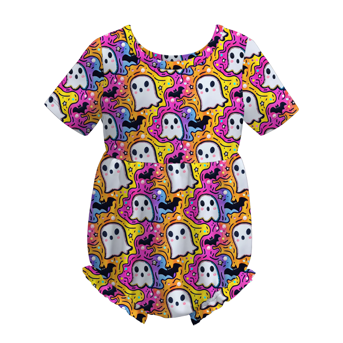 (Pre Order)Baby Girls Halloween Print Romper