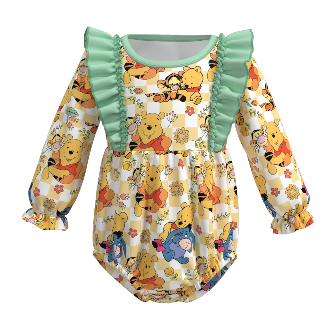 （Pre Orders）Baby Girls Cartoon Print Romper