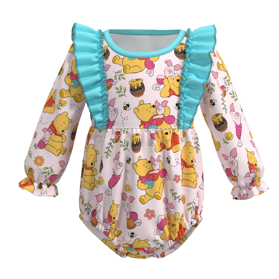 （Pre Orders）Baby Girls Cartoon Print Romper