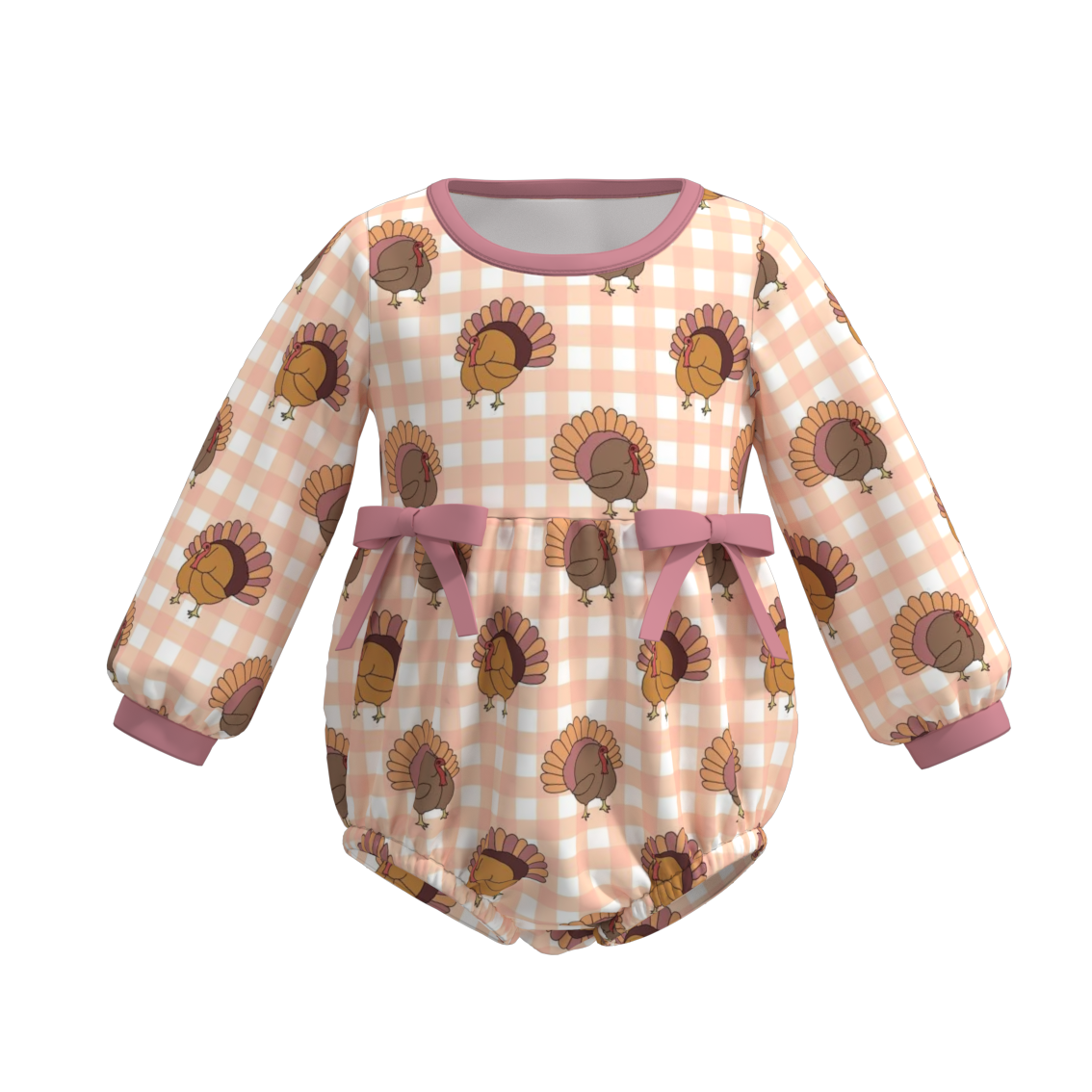 （Pre Order）Baby Girls Thanksgiving Print Romper