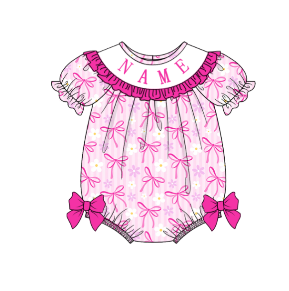 （Pre Order）Sisters Spring and Summer Embroidery Smocked Dress＆Romper