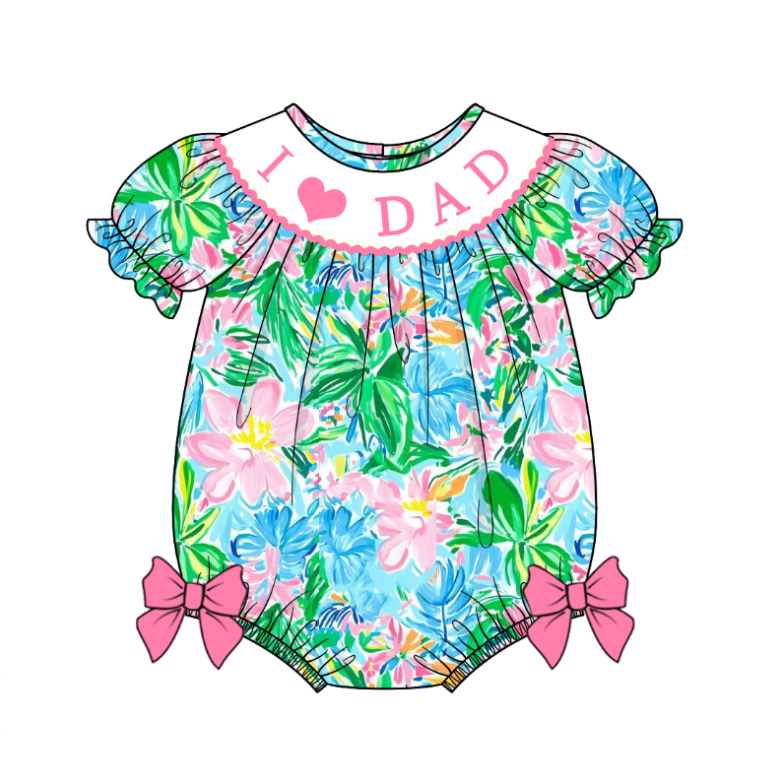 （Pre Order）Sisters Spring and Summer Embroidery Smocked Dress＆Romper