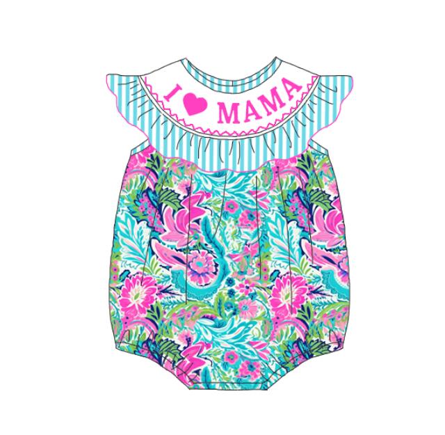 （Pre Order）Sisters Spring and Summer Embroidery Smocked Dress＆Romper